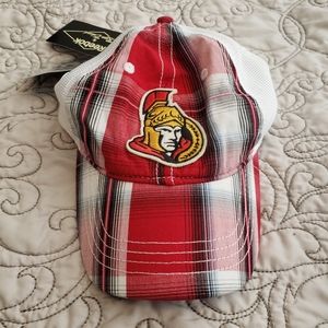 Ottawa Senators plaid baseball hat cap